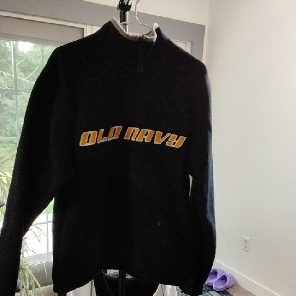 Old Navy Men's Navy Zip-Up Sweater